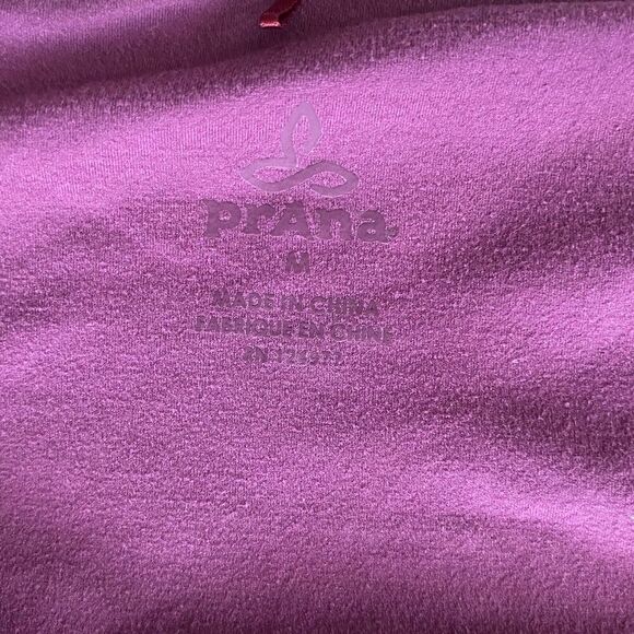 PrAna Long Sleeve Dress Scoop Neck Western Active Athletic Womens Medium Purple - Picture 7 of 7